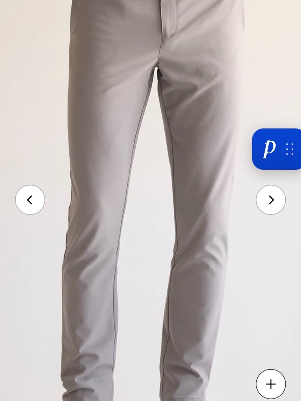 chubbies Men's Slim Stretch Pants - Light Gray 36x30